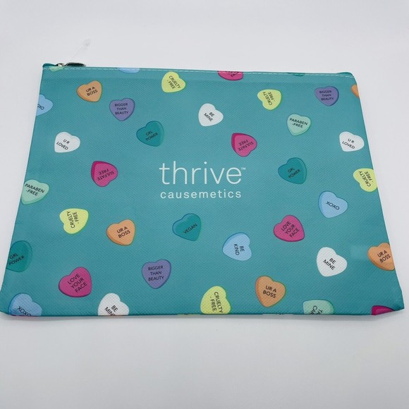 New Thrive Causemetics Cosmetic Makeup Bags Lot of 2 Inspirational Messages - Picture 5 of 5